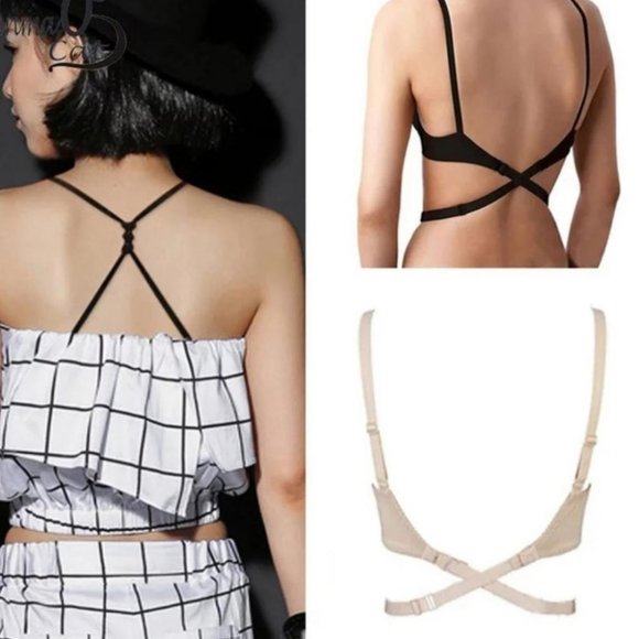 Bra Straps Extender For Open Back Look White - Picture 2 of 7
